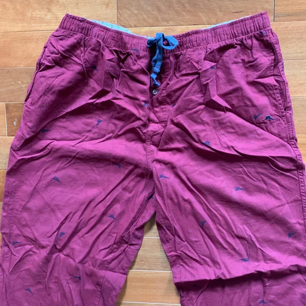 Tommy Bahama XL Pajama‎ Pants Marlin Print Cotton Lounge Drawstring Pockets